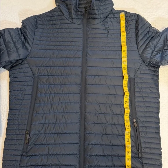 Pajar Puffer Jacket Mens XL Navy Lightweight Packable Hooded Windproof - Picture 8 of 8